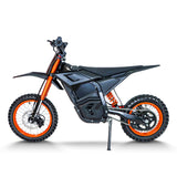 Orange kids electric dirt bike, lightweight beginner e-moto for youth riders. Valtinsu EM5 60v 